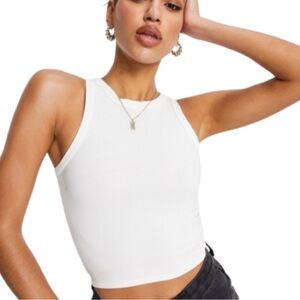 White Sleeveless Women's TankTop